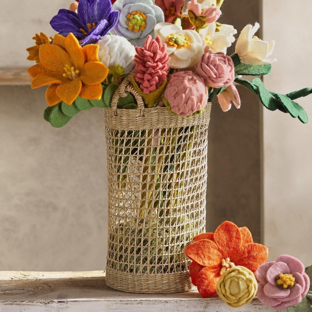 NWT Sundance Tall Seagrass Basket